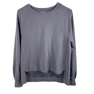 Athleta Seasoft Crewneck Sweatshirt Gray Women M Soft Modal Lightweight Workout